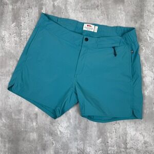 Fjallraven High Coast Trail Shorts Womens 35-36 Blue Hiking Outdoors Active